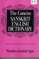 The Concise Sanskrit-English Dictionary (VG Apte)